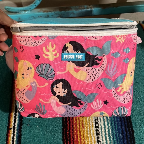 Fridge Pak really cool mermaid lunch bag NWT with lunch containers and fork set - Picture 5 of 6